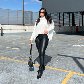 Calça Luxury Legging couro - Tendência para o Inverno