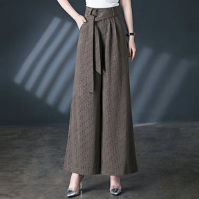 Calças Pantalona Rafaella™ com Cinto em Laço / Conforto e Estilo Sofisticado para Todos os Dias!