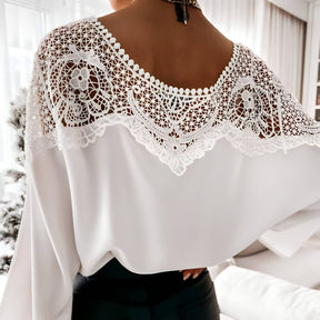 Blusa com Detalhes Crocheter