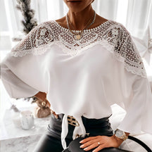 Blusa com Detalhes Crocheter