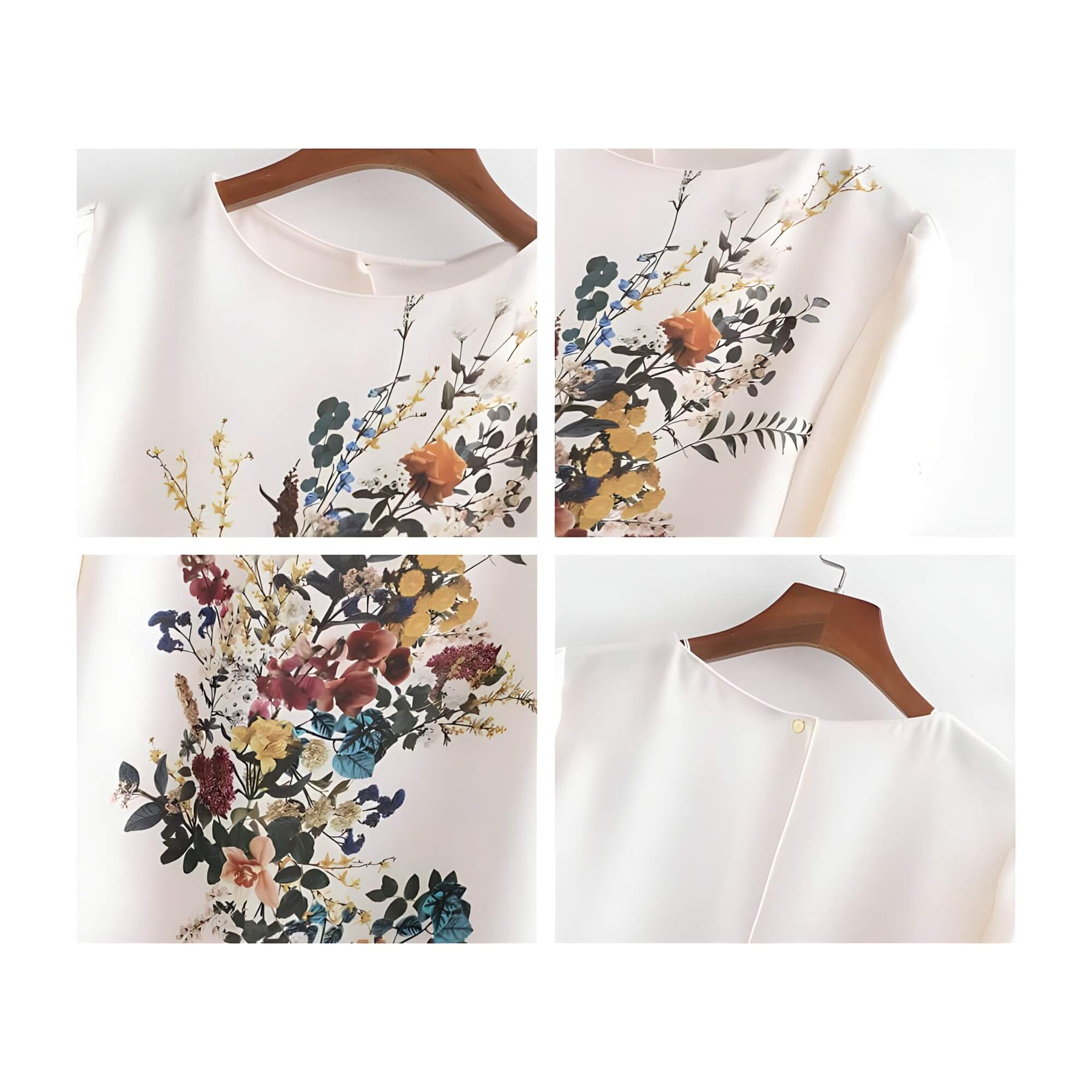 Blusa Elegante de Chiffon Brillant