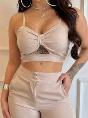 Conjunto Cropped e Shorts Alfaiataria Modern Lexa - FULL