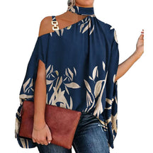 Blusa Gola Alta e Ombro Aberto Blenda