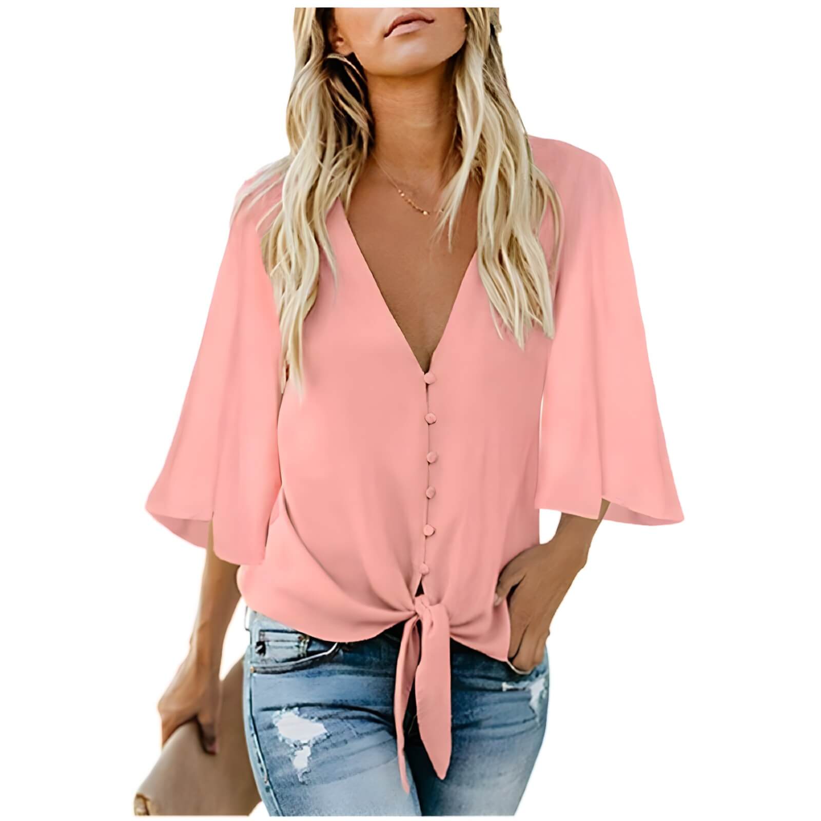 Camisa com Amarração Charmonisie