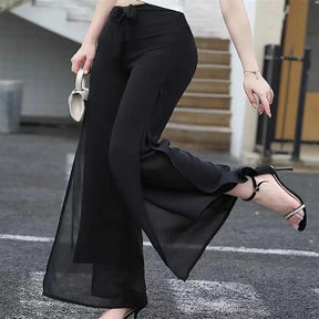 Calça Venezia™ em Chiffon Dupla Camada / A Calça da Mulher que Esbanja Luxo, Leveza & Exclusividade!