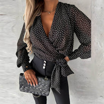 Camisa Transpassada Amoureuse