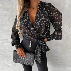 Camisa Transpassada Amoureuse