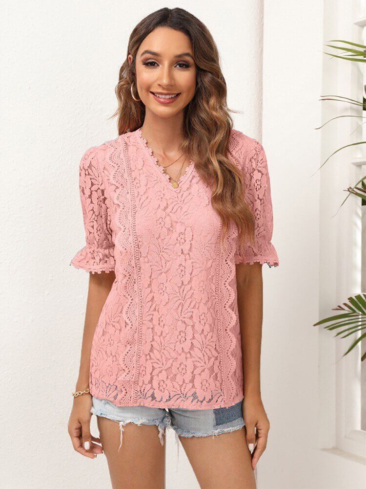 Blusa de Renda Pulsatille