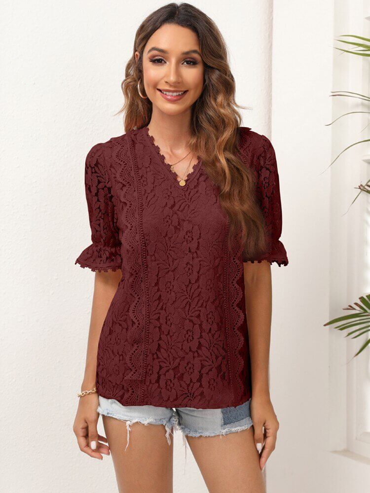 Blusa de Renda Pulsatille