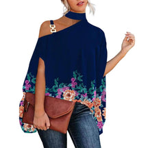 Blusa Gola Alta e Ombro Aberto Blenda