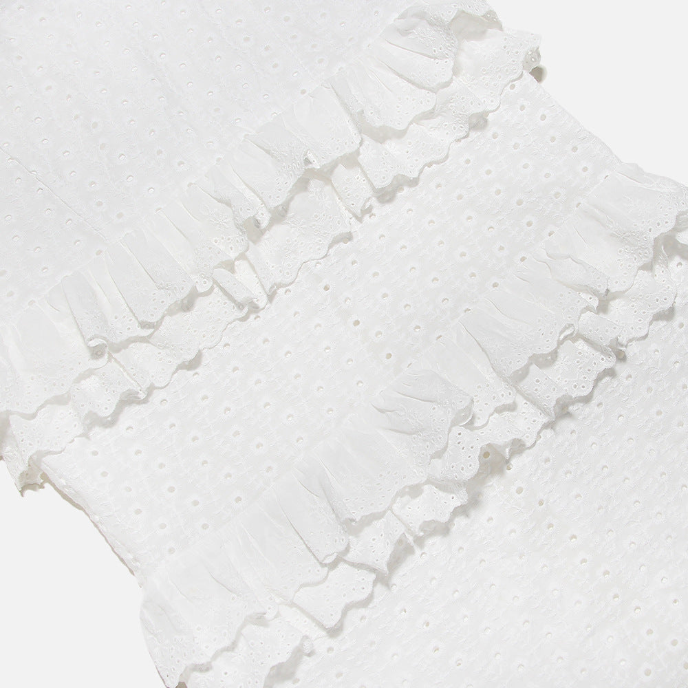 Vestido Longo com Babados Laise Lolla - GOLDEN ERA