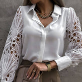 Camisa com Detalhes em Renda Albita
