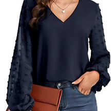 Blusa Casual de Chiffon Ruda