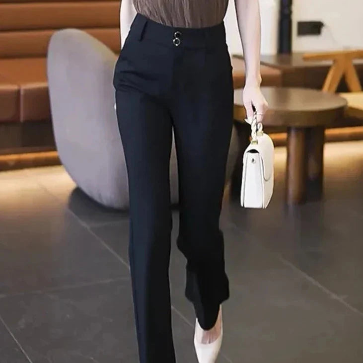 Calças Signature Tailor™ com Estilo Alfaiataria / Elegância Clássica e Cintura Alta