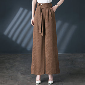 Calças Pantalona Rafaella™ com Cinto em Laço / Conforto e Estilo Sofisticado para Todos os Dias!