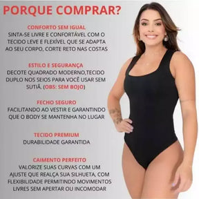 Kit 2 Body Regata Alça Larga - Estilo em Dobro ✨ Pague 1, Leve 2!