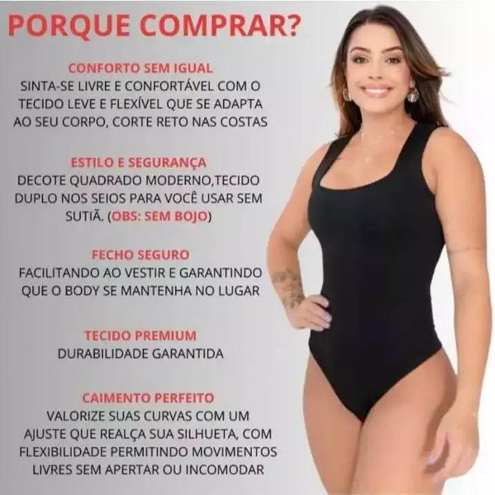 Kit 2 Body Regata Alça Larga - Estilo em Dobro ✨ Pague 1, Leve 2!