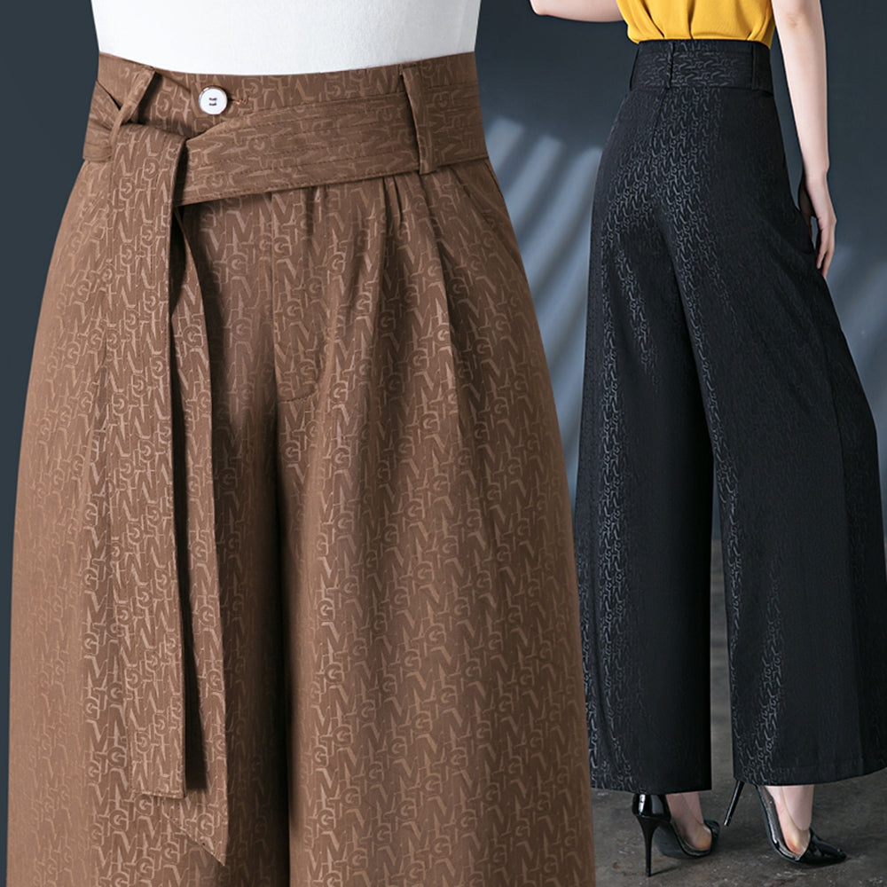 Calças Pantalona Rafaella™ com Cinto em Laço / Conforto e Estilo Sofisticado para Todos os Dias!