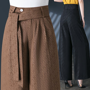 Calças Pantalona Rafaella™ com Cinto em Laço / Conforto e Estilo Sofisticado para Todos os Dias!